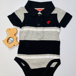 Wrangler striped onesie